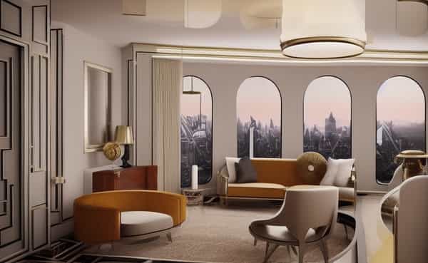 Bold geometric patterns, rich colors, and luxurious details characterize the glamor of art-deco.