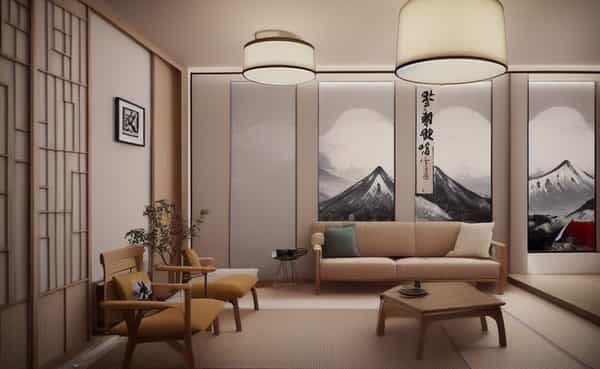 Minimalistic, highly functional, and steeped in natural beauty reflecting traditional Japanese aesthetics.